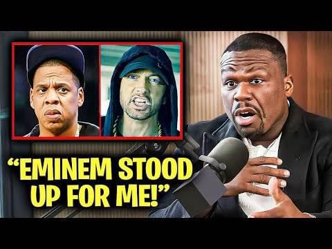 50 Cent spills the beans on how Eminem fearlessly stood up to Jay Z to protect him