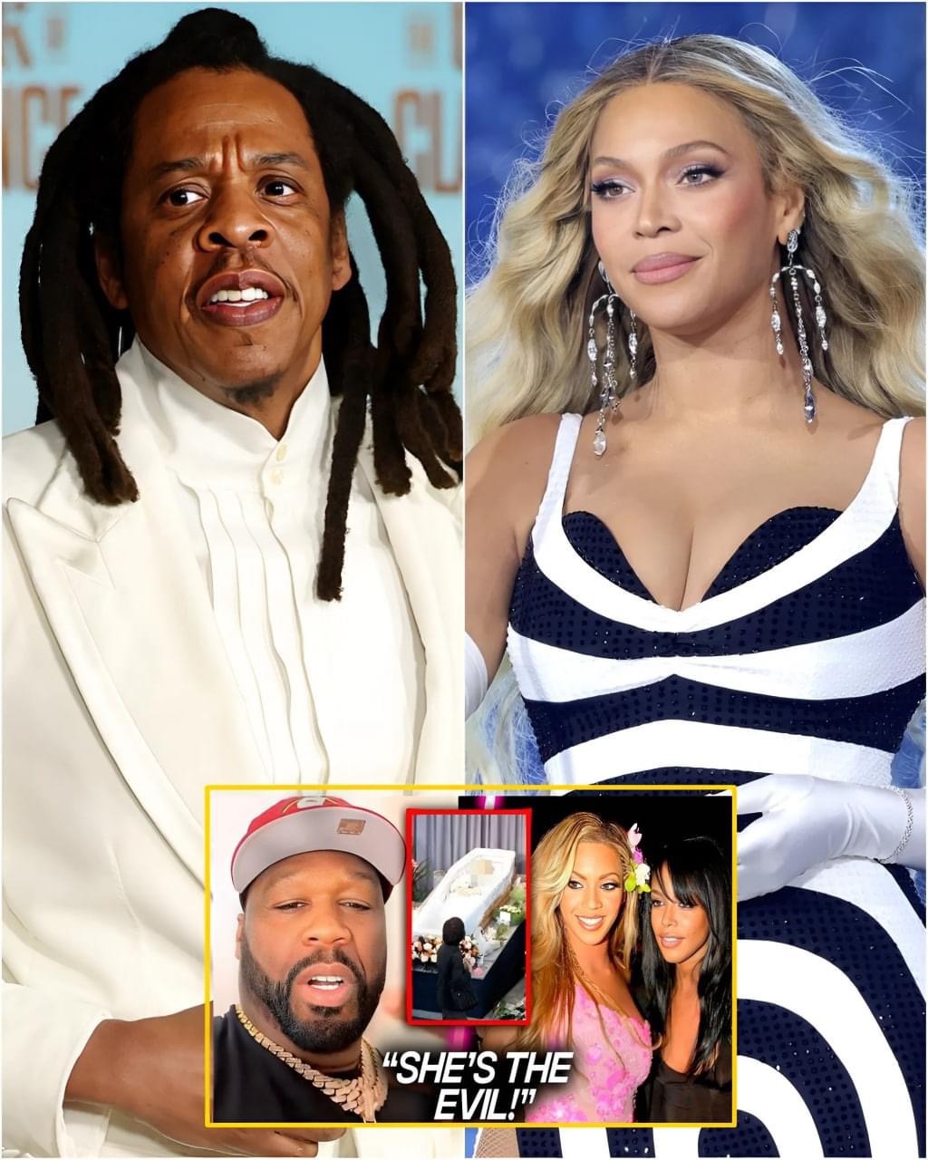 The bigger they are; the harder they fall. 50 Cent Exposes Beyonce For Being Even Worse Than Jay Z – She Set Jay Z Up To Take The Fall