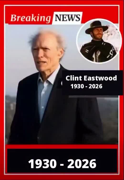 10 minutes ago / Family announced the sad news of Legend Clint Eastwood / Farewell in tears..